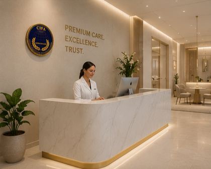 Commendation plaque at a clinic
